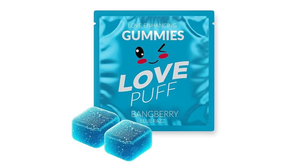 blue raz gummies pack