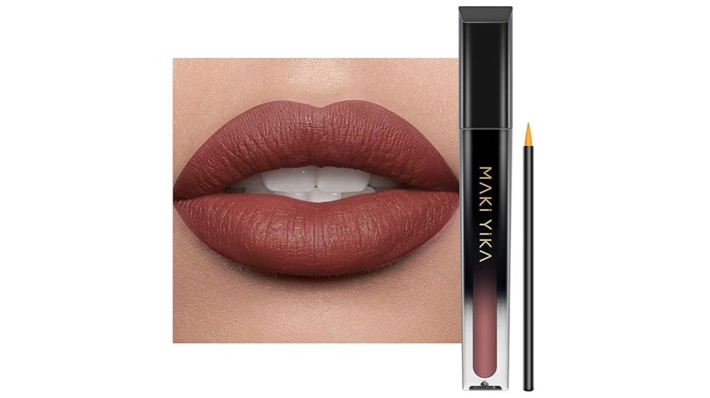 brown nude lipstick women