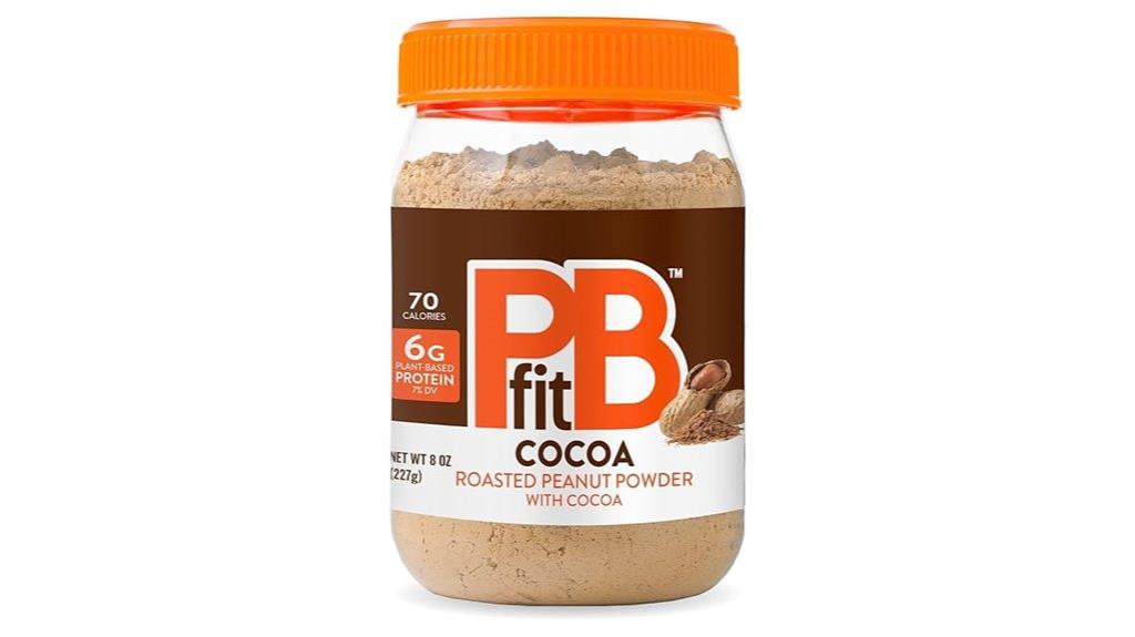 chocolate flavored peanut butter powder