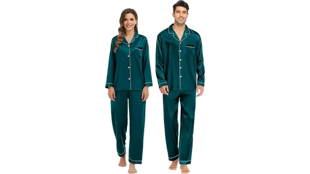 couple s silk satin pajamas