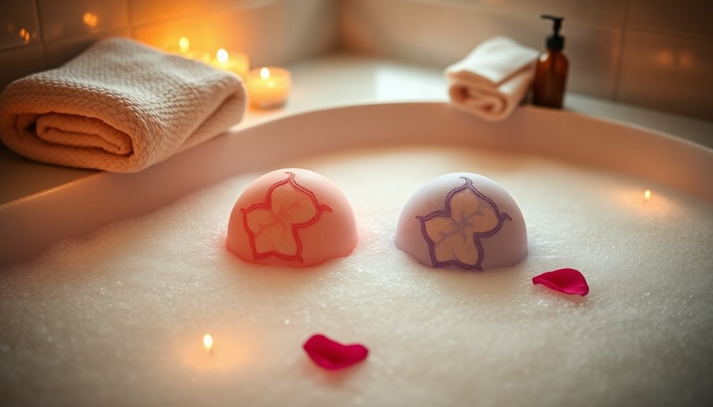 couples relaxing bath bombs