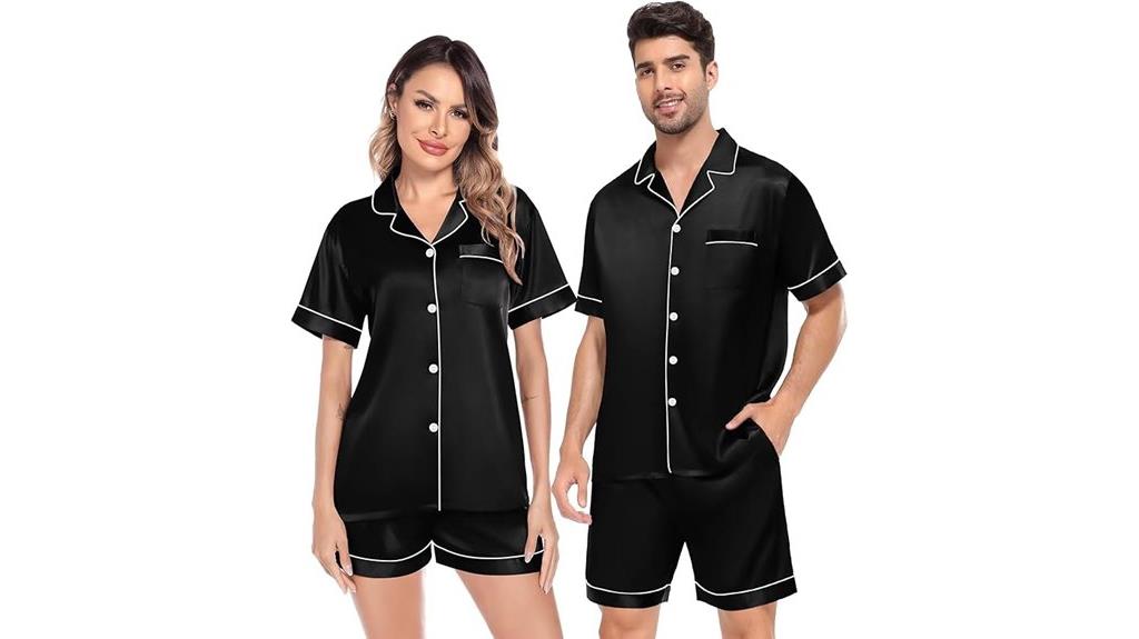 couples satin pajama sets