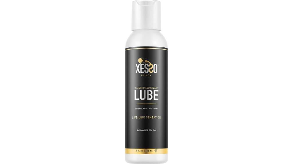 creamy water based lubricant