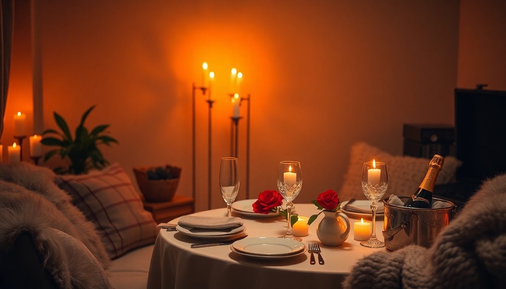 creating a romantic atmosphere