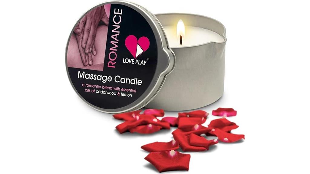 home spa massage candle