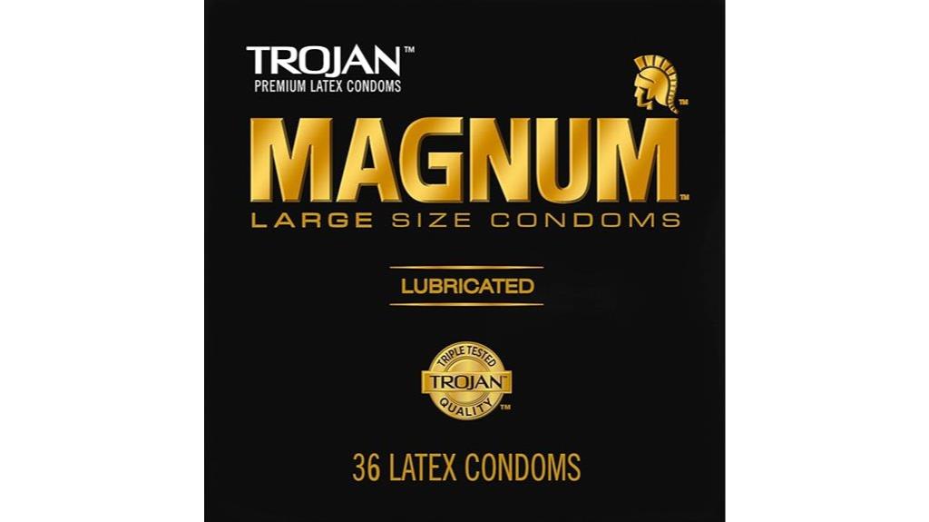 large lubricated condoms pack