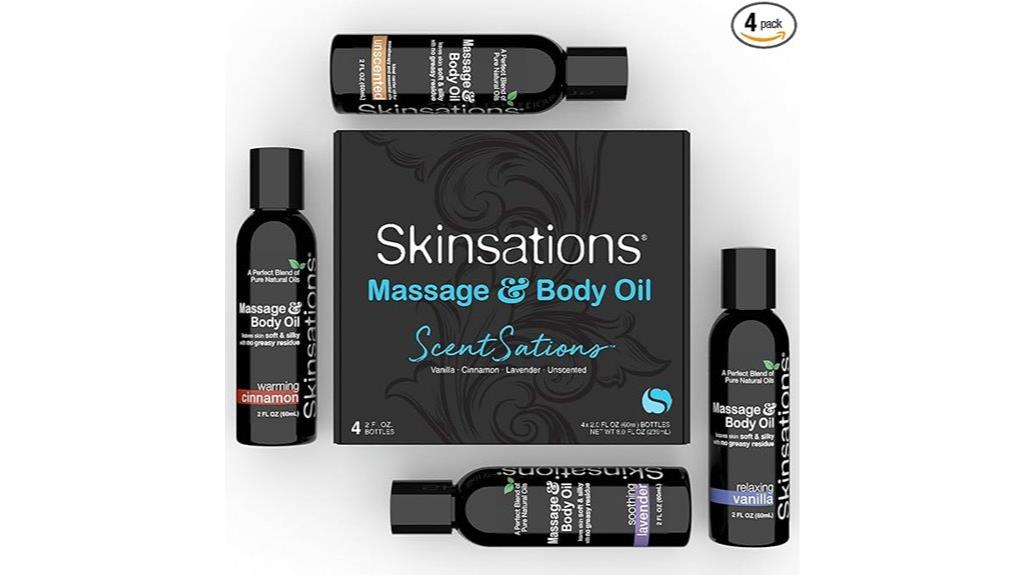 massage oil gift set