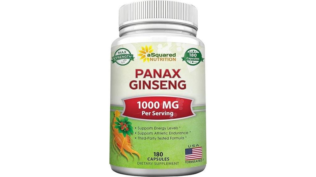 max strength ginseng capsules