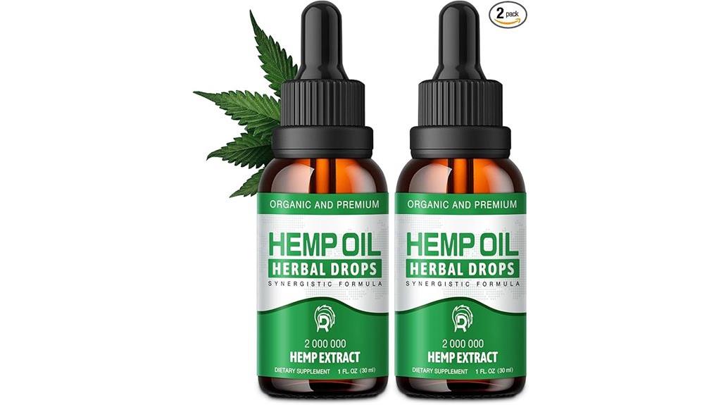 organic hemp oil drops