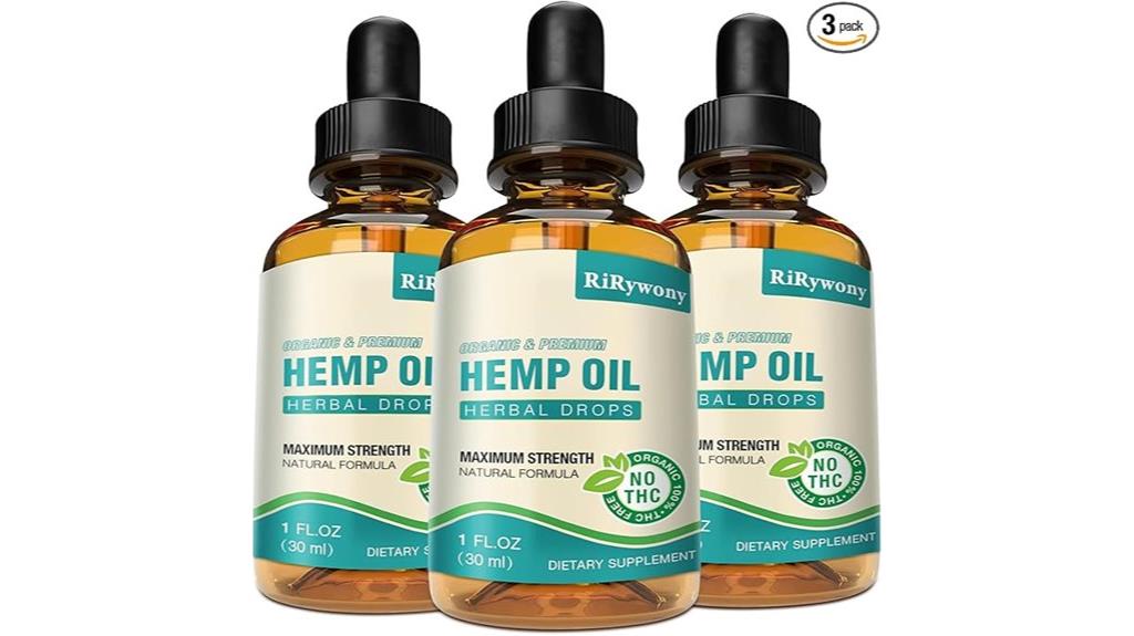 organic hemp oil drops