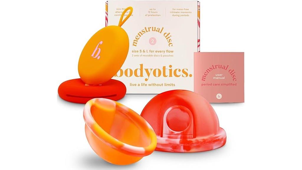 reusable menstrual disc set