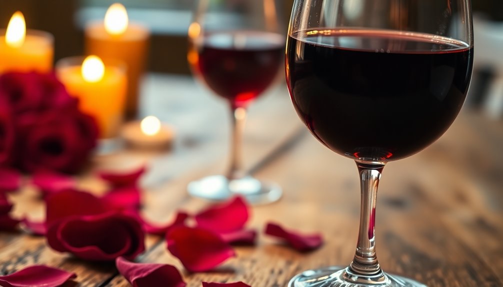 romantic red wine selections