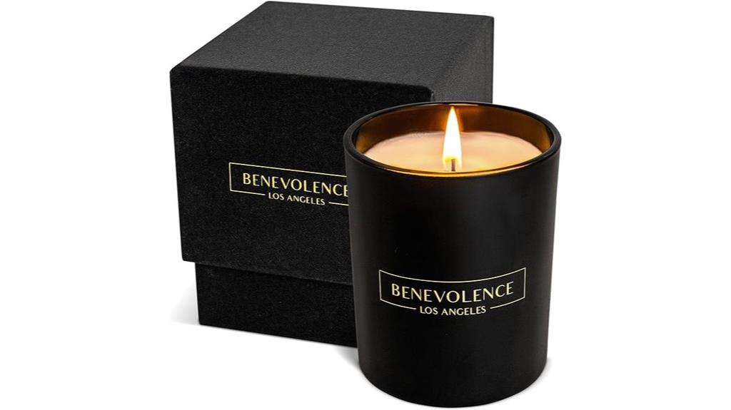 rose and sandalwood candle