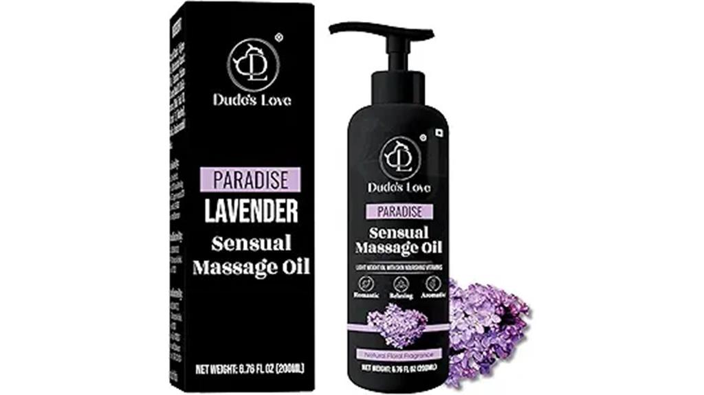 sensual floral massage oil