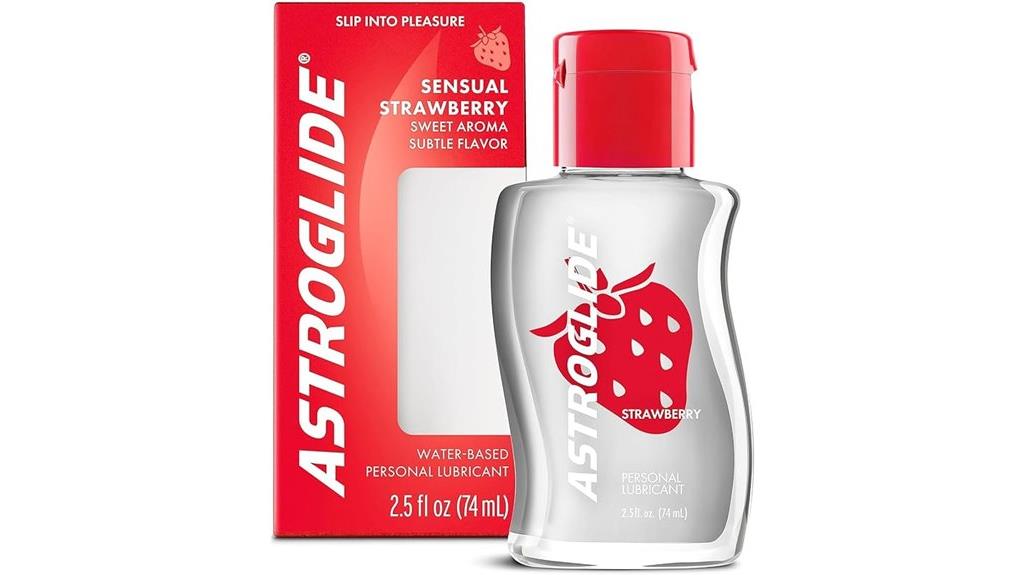 strawberry flavored personal lubricant