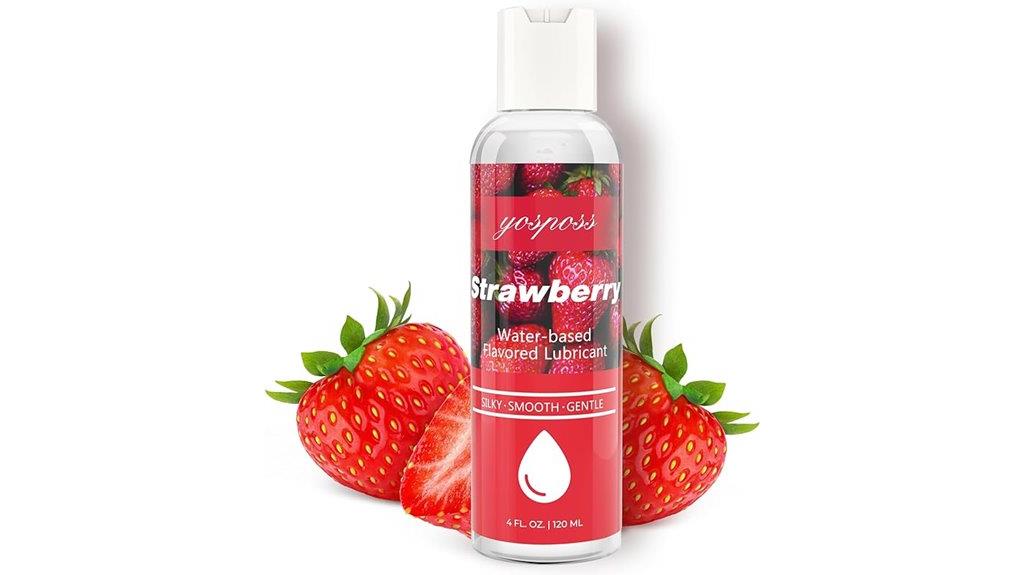 strawberry flavored water lubricant