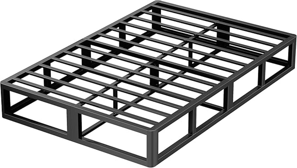 sturdy queen metal bed