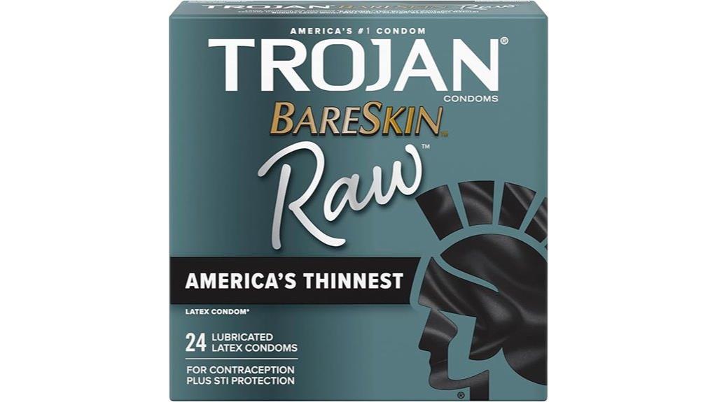 trojan bareskin raw condoms