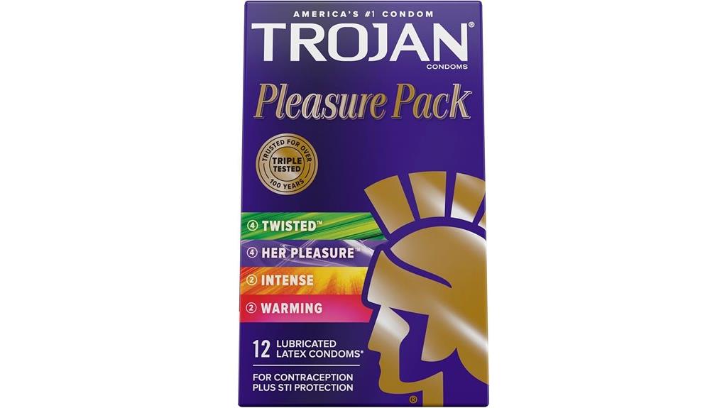 variety pack lubricated condoms