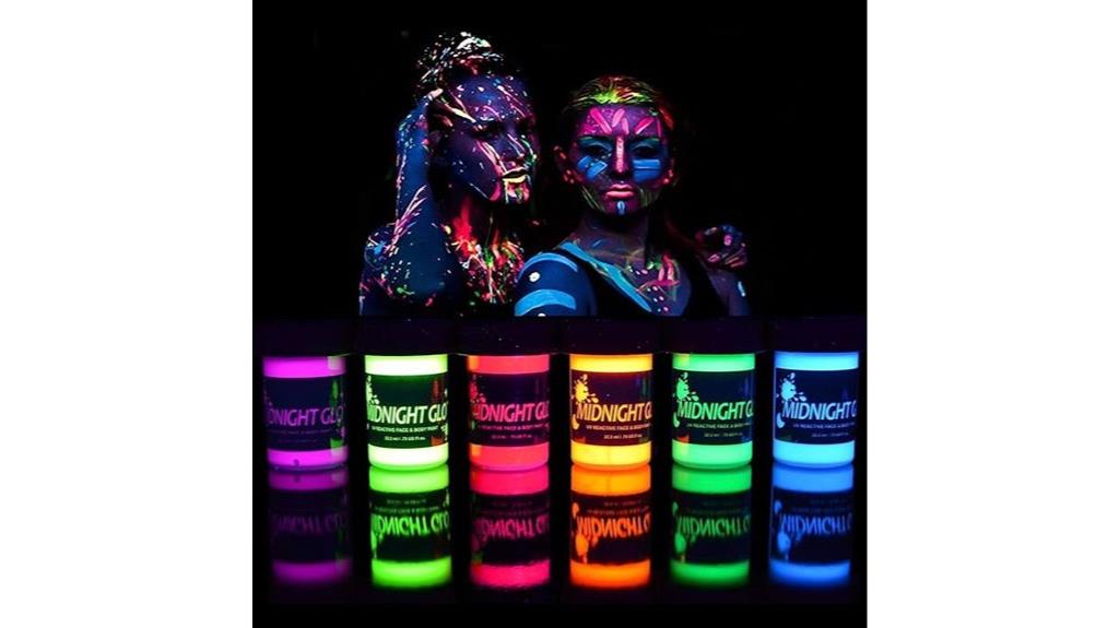 vibrant uv face paint