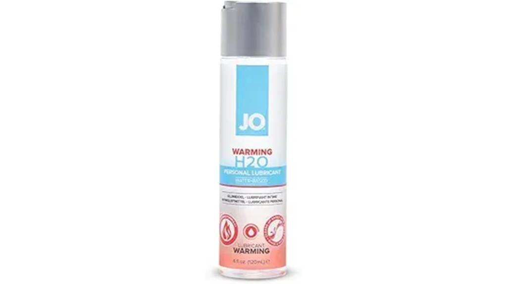 warming water based lubricant