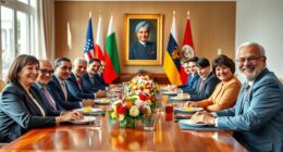 diplomatic visits foster teamwork