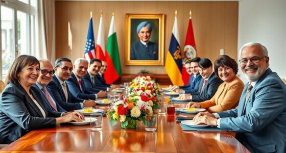 diplomatic visits foster teamwork