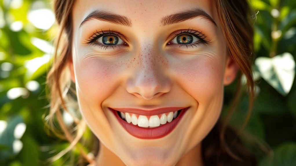 facial symmetry and color