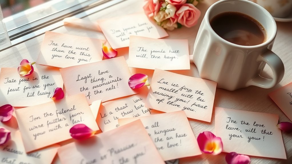 surprise notes to brighten