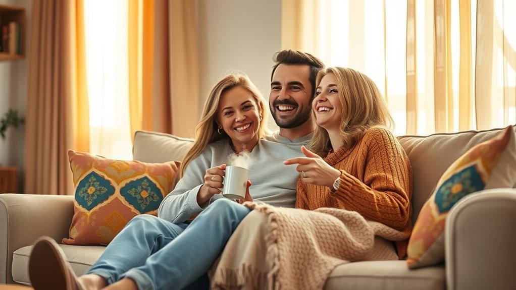 celebrating shared recent joy