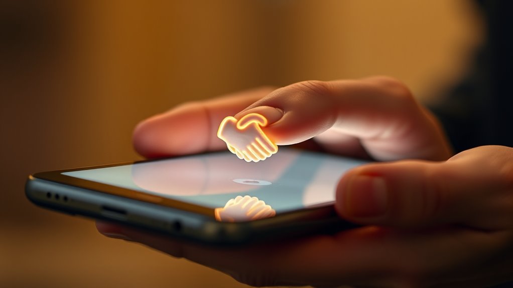 digital love through messaging