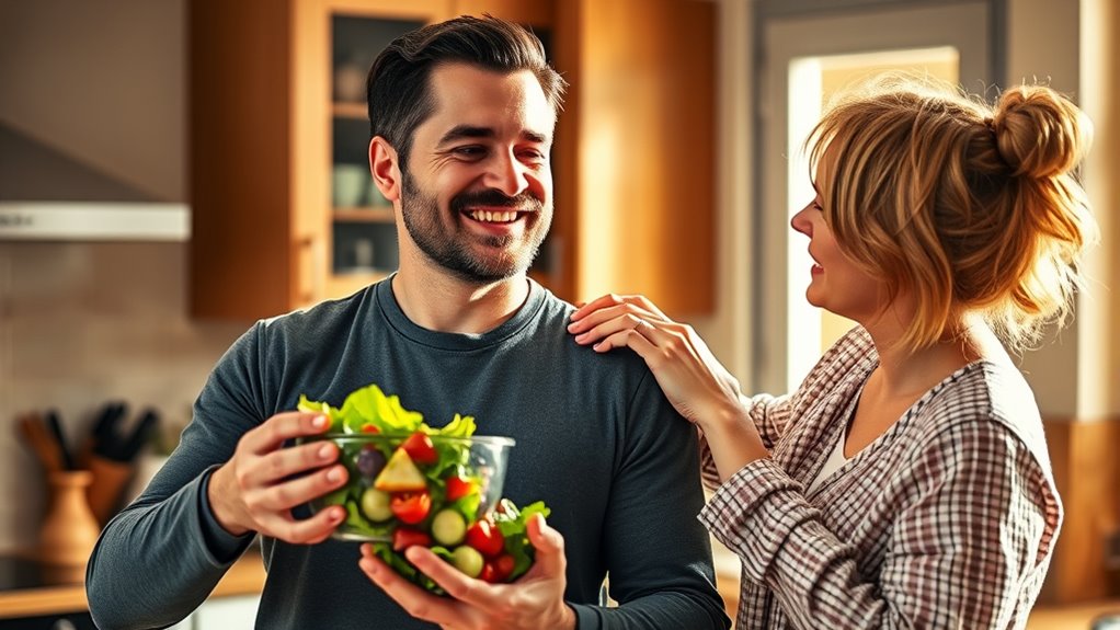 partner support encourages healthy habits