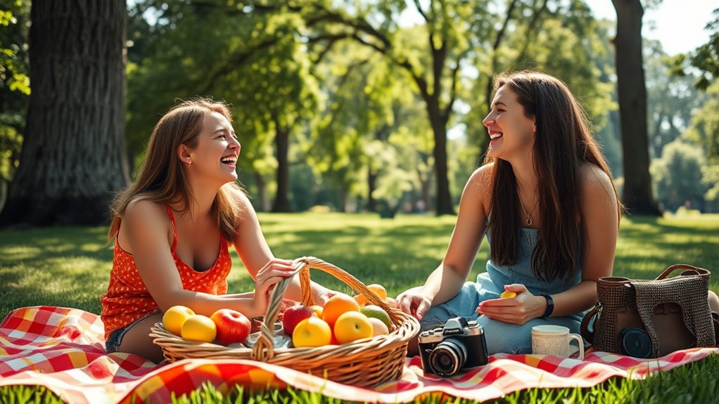 sharing memorable experiences together