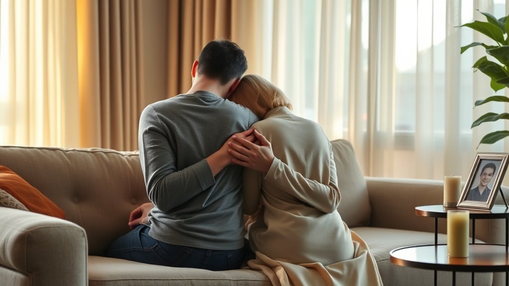 supporting each other through grief