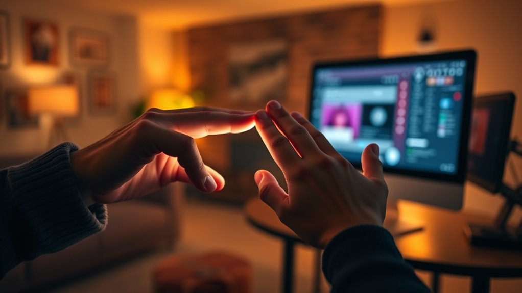 virtual touch enhances intimacy