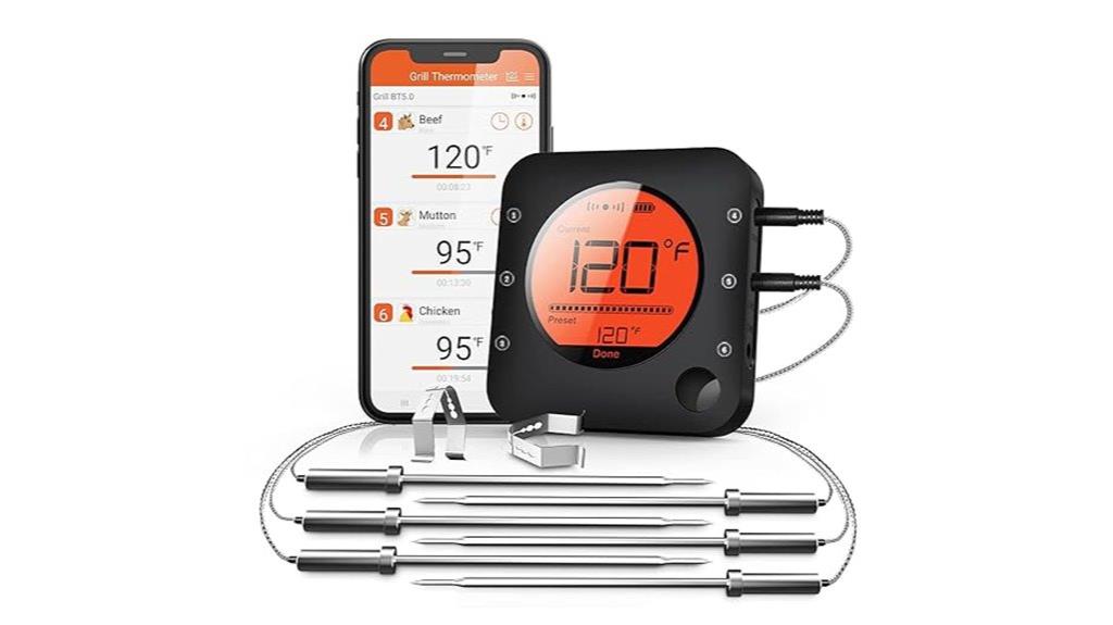 bluetooth meat thermometer with probes