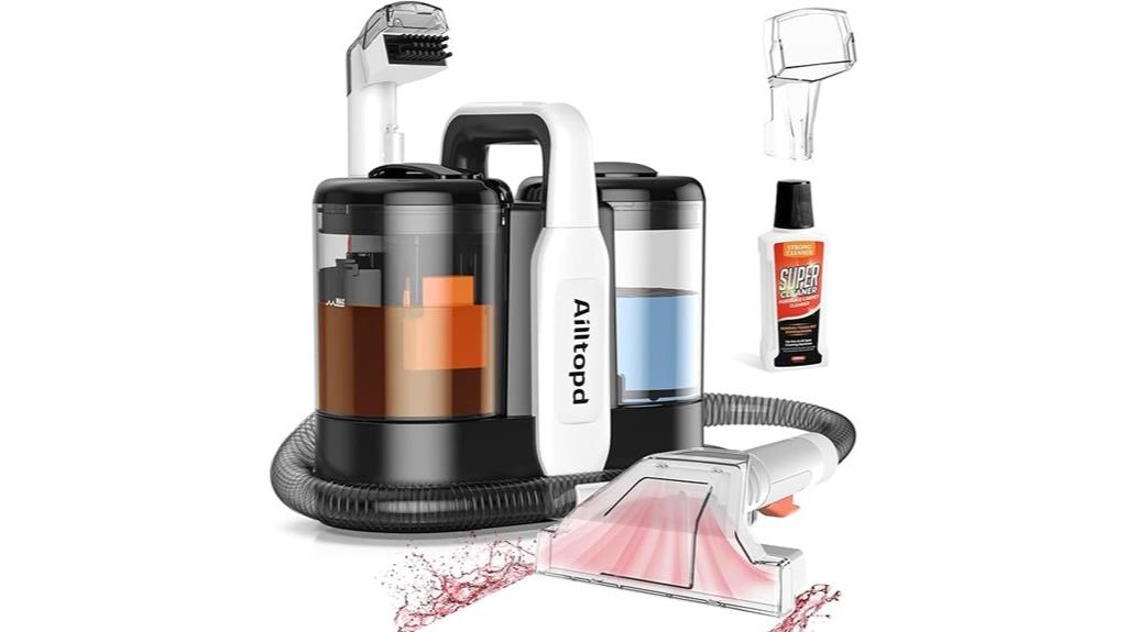 portable carpet cleaner suction