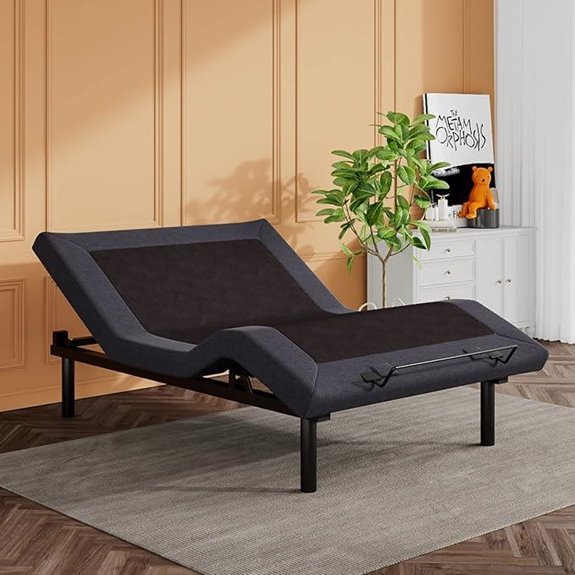 SHA CERLIN Adjustable Bed Base with Remote and Incline