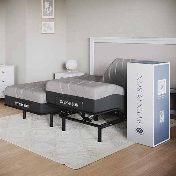 Sven & Son Adjustable Bed Frame with Hybrid Mattress