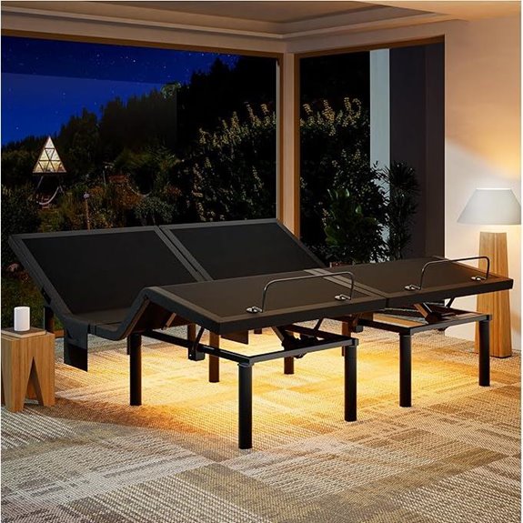 Marsail Split King Adjustable Bed Base with USB