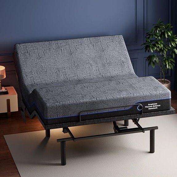 Marsail NS1 Split King Adjustable Bed & Cooling Foam Mattress