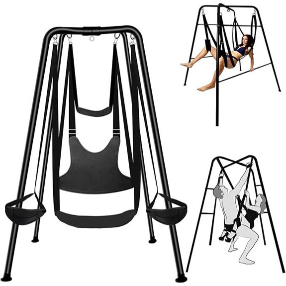 adjustable steel frame swing