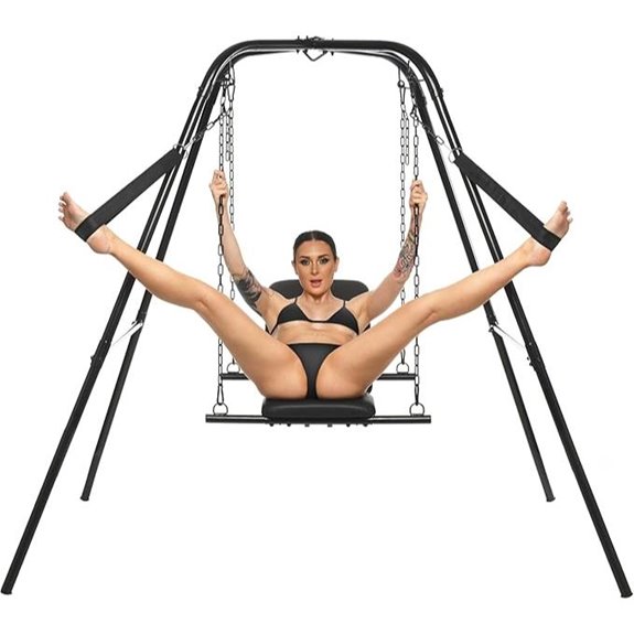 Master Series Adjustable Swing with Stand Padded Steel Frame
