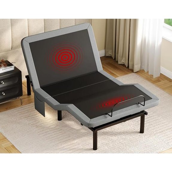 Koorlian Adjustable Bed Frame Twin XL with Massage