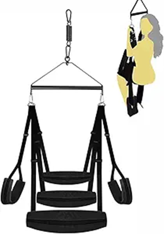 Ceiling Adult BDSM Bondage Swing with Steel Frame