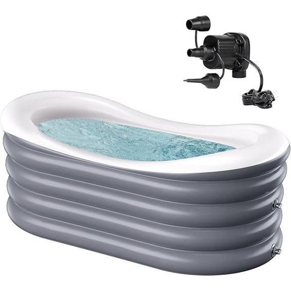 BINYUAN Inflatable Bathtub for Adults with Pump