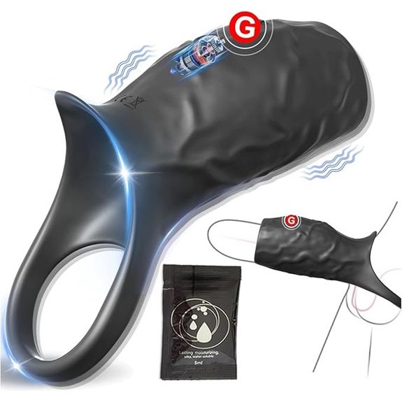 Male Adult Sex Toy Silicone Penis Sleeve & Cock Ring