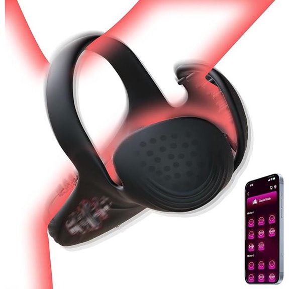 Vibrating Cock Ring with APP Control for Men
