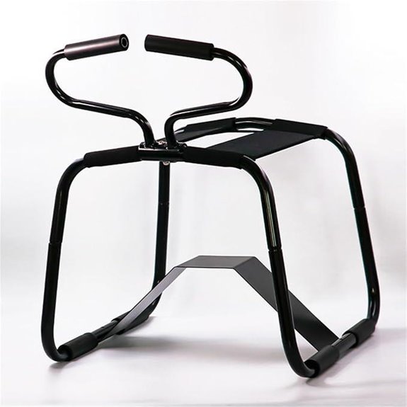 Sex Position Enhancer Chair with Handrail (Black)