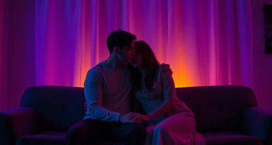 colored lights boost romance